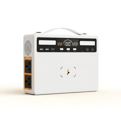 Portable Solar Generator Built for Outdoor Adventures, 300W Output, 81000mAh Battery, Wireless Charging