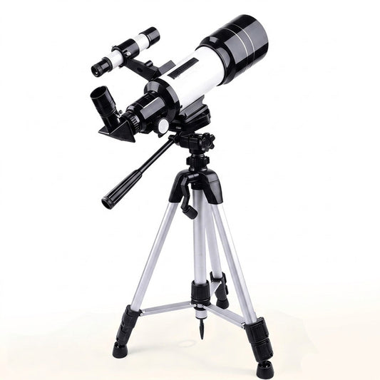Telescope for Adults, 70Mm Astronomical Refractor Telescope, Portable Travel Telescope for Kids Beginners for Moon Stargazing Outdoor Camping — Studio Shot