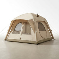 Inflatable Tents for 3-5 Person Camping Tent Blow up Tent W/ Pump & Stove Jack — Studio Shot