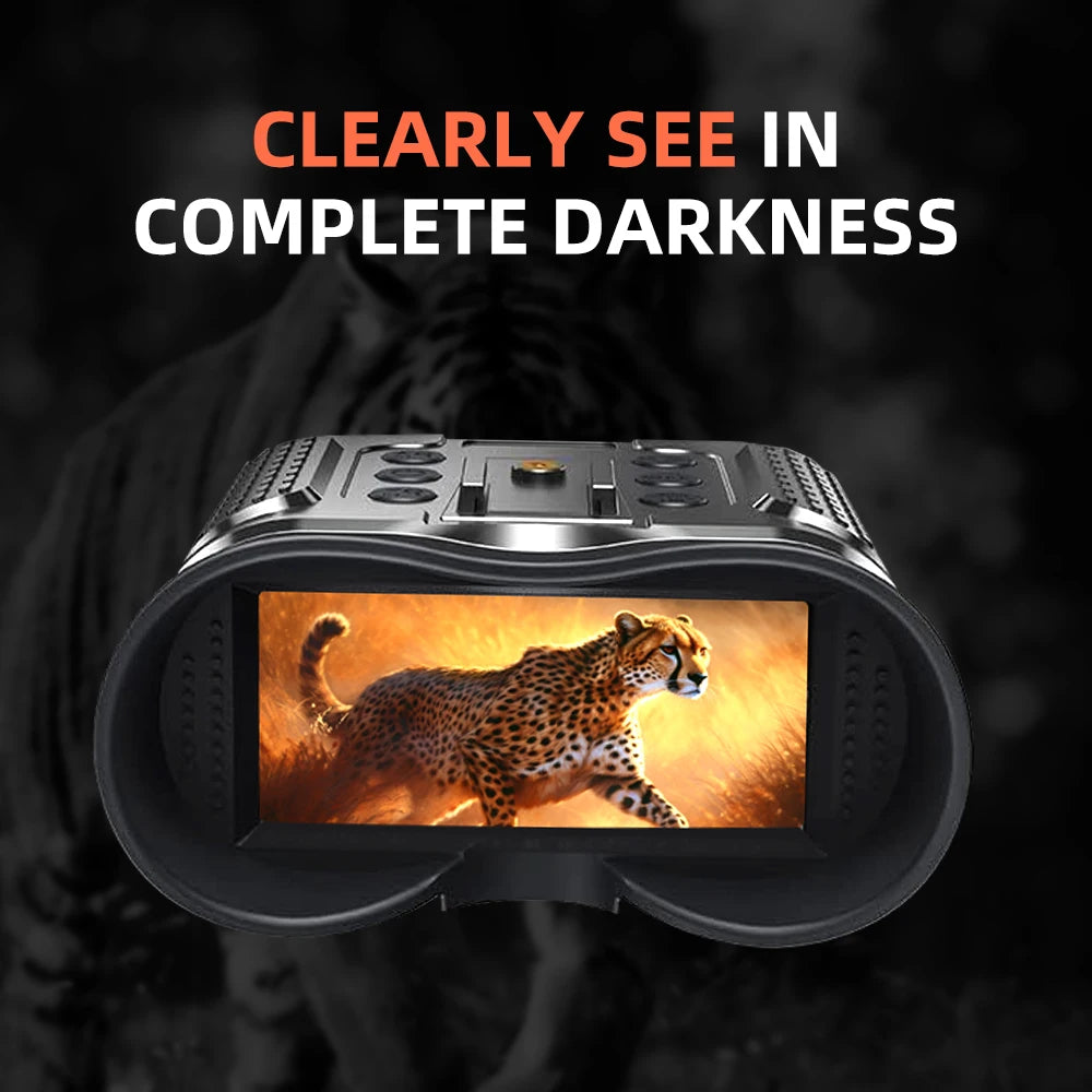 Hands-Free Head Mounted Night Vision Binocular 1080P HD Digital Infrared USB Rechargeable Lightweight for Hunting Camping