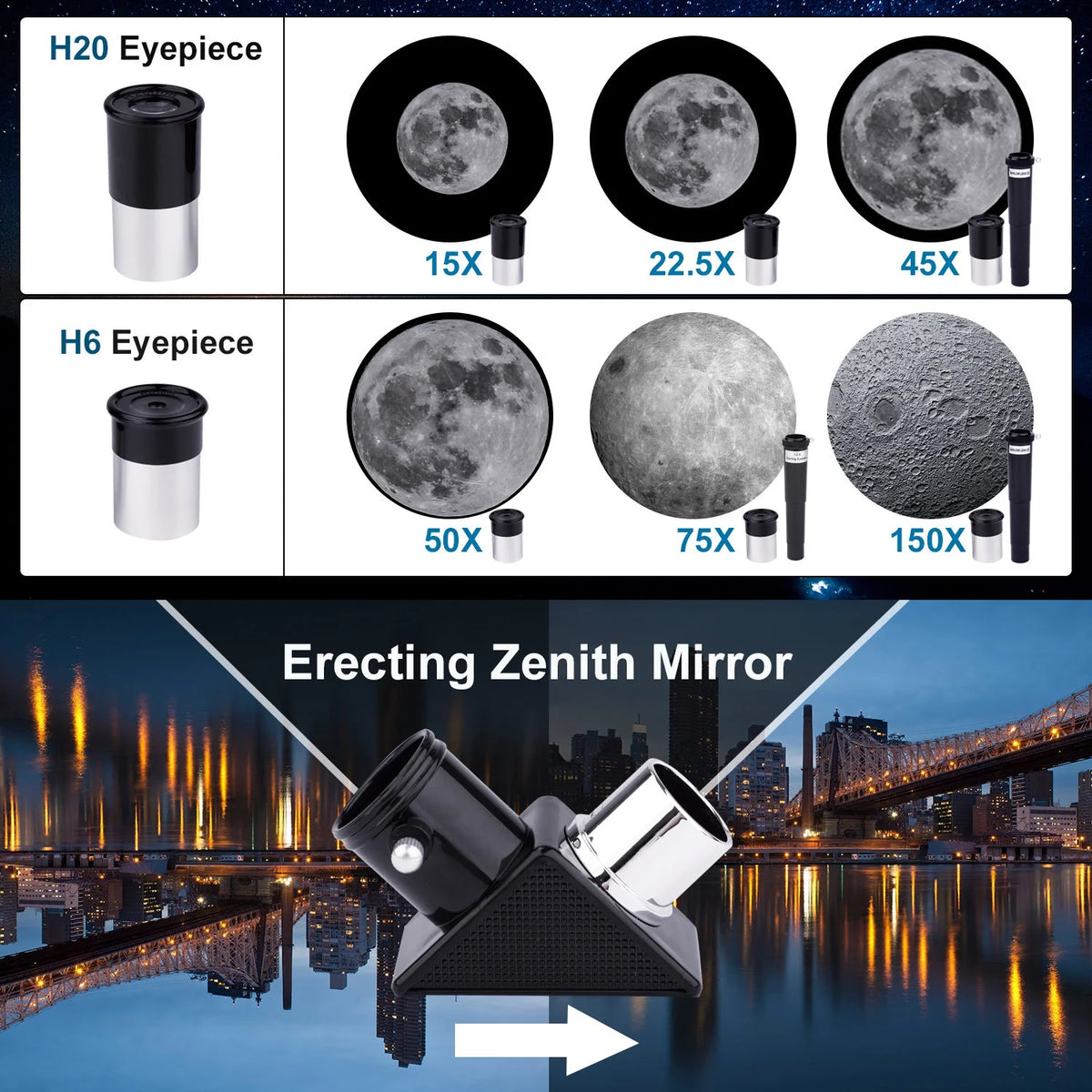 Telescopes for Kids Adults Beginners, 70MM Telescope for Astronomy, Refractor Telescopes with Tripod