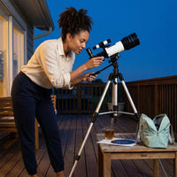 Telescope for Adults, 70Mm Astronomical Refractor Telescope, Portable Travel Telescope for Kids Beginners for Moon Stargazing Outdoor Camping — Lifestyle