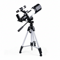 Astronomical Refractor Telescope Designed for Stargazing, 70mm Aperture, 300mm Focal Length, BAK4 Prism